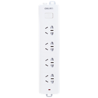 Deli Extension Cord Socket (White), 4 combination hubs-3m, T18253