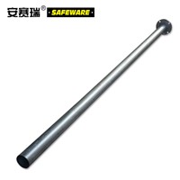 SAFEWARE, Metal Sign Column (Flange Type) 76mmx2.4m Galvanized Iron Material, 11026