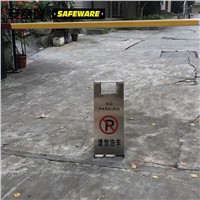 SAFEWARE, Stainless Steel A-Shaped Sign Board (NO PARKING) 23.53058cm 201 Stainless Steel, 11065