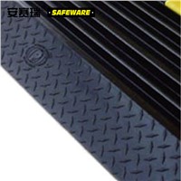 SAFEWARE, Heavy Duty 5-slot Cable Protection Belt 90505.5cm Wire Slot Width 42mm Plastic Material Yellow/Black, 11113