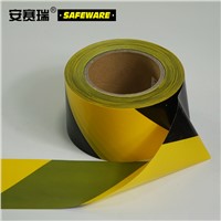 SAFEWARE, Warning Isolation Tape (Yellow and Black Stripe) 7cm130m PE Material, 11642