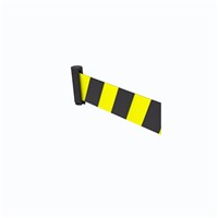 SAFEWARE, Guiding Post Adjustable Isolation Belt Head (Yellow/Black) Belt Length 9m, 11721