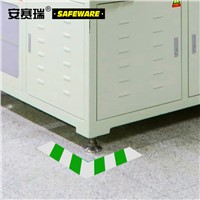 SAFEWARE, Heavy Duty Marking Tape (Green/White) 5cm30m 1mm Thick PVC Material, 11756