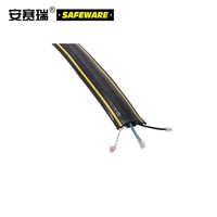 SAFEWARE, Cable Protection Belt (5 Holes) 6.4900cm PVC Material Yellow/Black, 11886