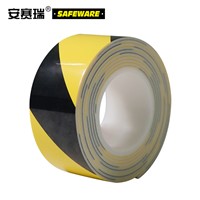 SAFEWARE, Foam Anti-collision Buffer Warning Tape (Yellow/Black) 6cm3m Thickness 3mm with Backing Adhesive, 12066