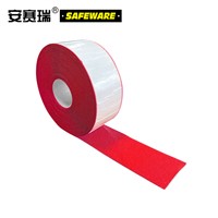 SAFEWARE, Heavy Duty Reflective Marking Tape (Red) 10cm20m 1mm Thick Plastic Material, 12376
