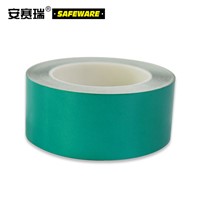 SAFEWARE, Reflective Warning Tape (Green) 7.5cm22m Engineering Grade Reflective Film, 14215