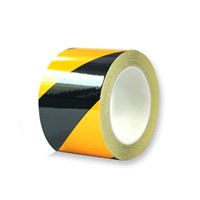 SAFEWARE, Reflective Warning Tape (Yellow and Black Arrow) 5cm22m Engineering Grade Reflective Film, 14349