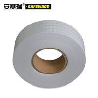SAFEWARE, Lattice Reflective Warning Tape (White) 5cm50m Lattice Reflective Material, 14352