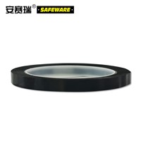 SAFEWARE, Desktop Positioning Marking Tape (Black) 10mm66m PET Material, 14411