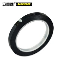 SAFEWARE, Desktop Positioning Marking Tape (Black) 15mm66m PET Material, 14417