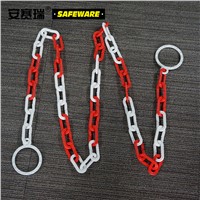 SAFEWARE, Plastic Isolation Chain (Red/White) Length 2m Plastic Material with O-ring at Both Ends, 14488