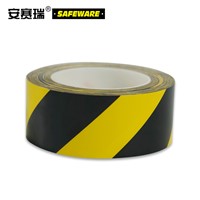 SAFEWARE, Wear-resistant Marking Tape (Yellow/Black) 5cm22m PET Material, 15650