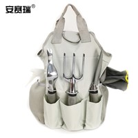 SAFEWARE, Garden tools 9Pc Set Aluminum (Tools) Oxford Fabric (Package) Cotton Yarn Dipping (Glove Size L) PP Plastic (Watering Can) Weight: 1.8kg, 25000
