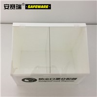 SAFEWARE, Dust Mask Storage Distributor 303925cm White Acrylic Material, 34203