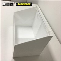 SAFEWARE, Protective Hat Glasses Storage Distributor 303925cm White Acrylic Material, 34208