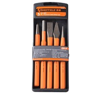 SHEFFIELD, 5Pc Punch &amp;amp; Cold Chisel Set, S080002
