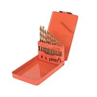 SHEFFIELD, 13Pcs Hss Ti Coated Stub Drills Set, S133011