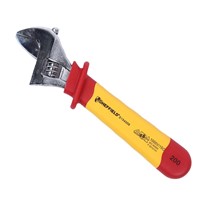 SHEFFIELD, Injection Bi-color Insulated Adjustable Wrench 8&amp;quot;, S154008