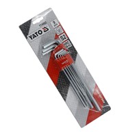 YATO, HEX KEY SET LONG TYPE WITH BALL-9PCS, YT-58823