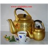 aluminium golden tea kettle,aluminum yellow kettle