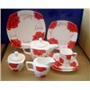 ceramic rose tableware