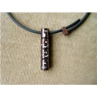 hand-made wooden necklace