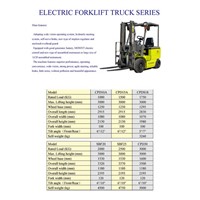 Electric Forklift Truck Series