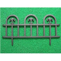 Sectional plastic fence