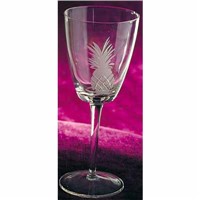 Etched glassware