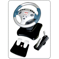 Vibration Racing Wheel For PC/PS2 (MT-156)