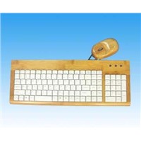 Bamboo standard keyboard and optical mouse LK-705
