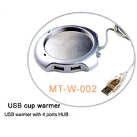 USB CUP WARMER WITH 4 HUB