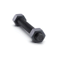 Studbolt with 2 Heavy Hex Nut