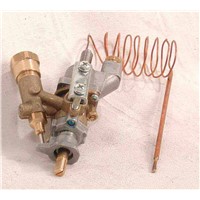 Thermostatice safety device gas valve