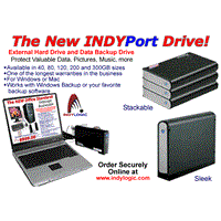 Indyport 120gb USB 2.0 External Hard Drive