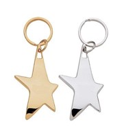Gold / Silver Star Keychain