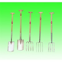 stainless steel shovel and fork