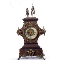 European Knight Marble Clock