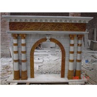 marble fireplace mantle