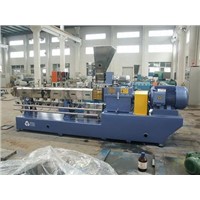 Twin-screw extrusion line for masterbatch