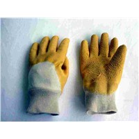 nature latex coated working gloves