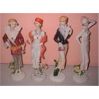 Polyresin French Lady Figurine Decoration