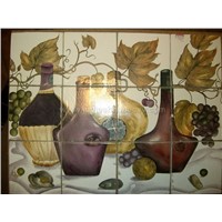 hand painted tile
