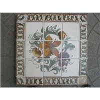 hand painted ceramic tile
