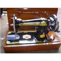 sewing machine and padlock