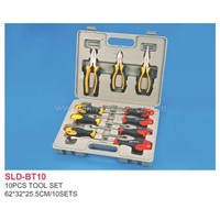 Sell 10pcs Hand Tool Set-screwdriver,Plier,Spanner,Wrench,Saw