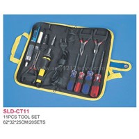 Sell 11pcs Tool Set in Bag -screwdriver,Plier,Tester,Welding Wire,Solder Sucket