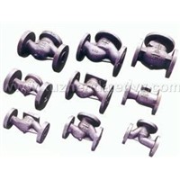 Vaxious cutoff and check valve casting