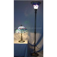 Tiffany Table / Floor Lamp Set